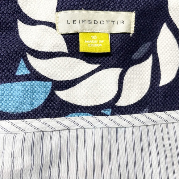 LEIFSDOTTIR ANTHROPOLOGIE Nautical Rope Print Pencil Skirt - Picture 6 of 9